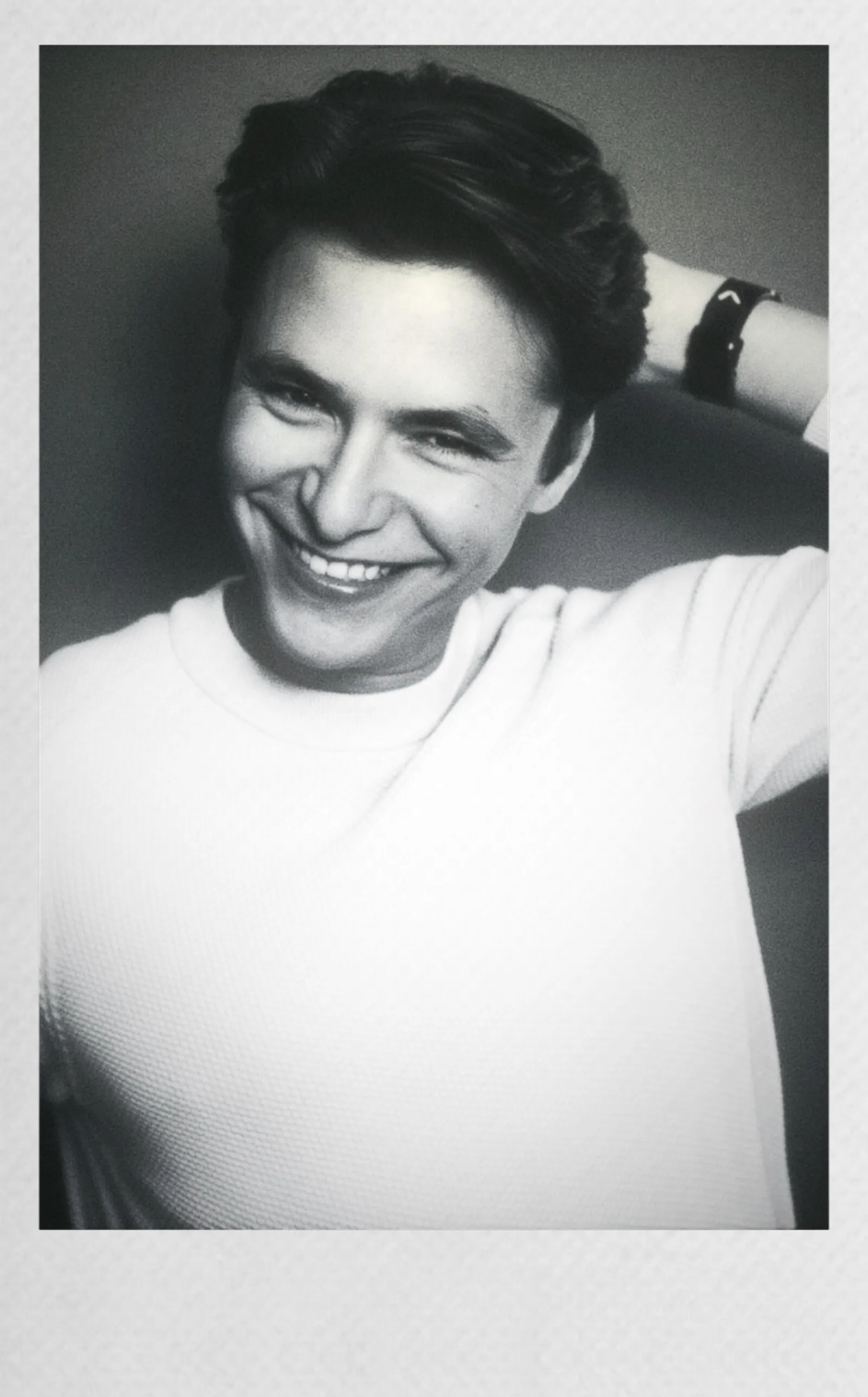 Instax portrait of Jordan Loeser